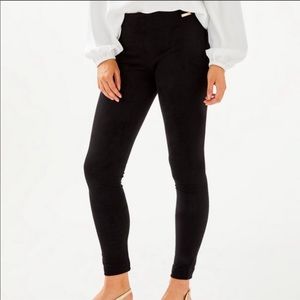 NWT Lilly Pulitzer Anika Black Suede Pant